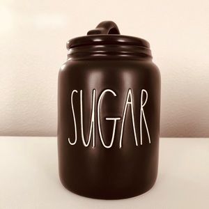 Rae Dunn Sugar black canister